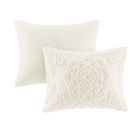 Alternate image 4 for Madison Park Laetitia 3-Piece Queen Comforter Set in Ivory