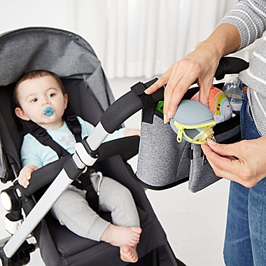 SKIP*HOP&reg; Grab &amp; Go Silicone Pacifier Holder in Grey. View a larger version of this product image.