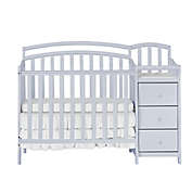Dream On Me Casco 3-in-1 Mini Crib &amp; Changer in Grey Pebble