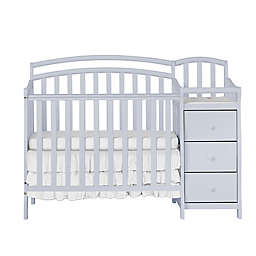 Dream On Me Casco 3-in-1 Mini Crib & Changer in Grey Pebble