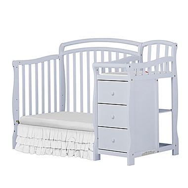 Dream On Me Casco 3-in-1 Mini Crib &amp; Changer in Grey Pebble. View a larger version of this product image.