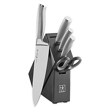 HENCKELS Modernist 6-Piece German Stainless Steel Studio Knife Block Set. View a larger version of this product image.