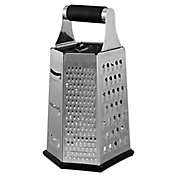 CraftKitchen&trade; 6-Sided Grater in Black/Silver