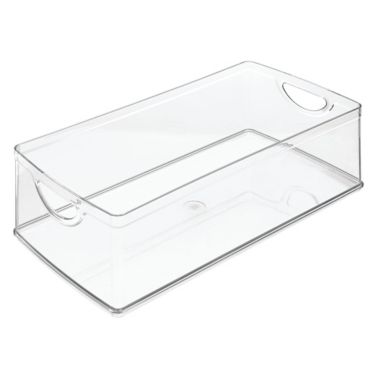iDesign&trade; Stackable Clear Cabinet Bin. View a larger version of this product image.