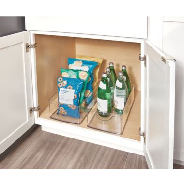 iDesign&trade; Stackable Clear Cabinet Bin. View a larger version of this product image.