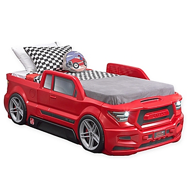 Step2&reg; Turbocharged Truck Twin Bed in Red. View a larger version of this product image.
