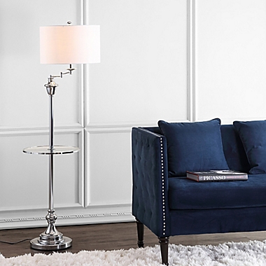 JONATHAN Y Cora 60" Metal/Glass LED Side Table and Floor Lamp. View a larger version of this product image.