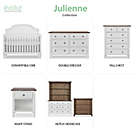 Alternate image 13 for evolur&trade; Julienne 5-in-1 Convertible Crib in White