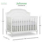 Alternate image 15 for evolur&trade; Julienne 5-in-1 Convertible Crib in White