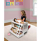 Alternate image 5 for Badger Basket Trundle Doll Bunk Bed with Ladder and Personalization Kit in White/Pink