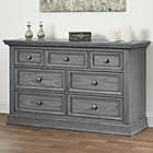 Alternate image 1 for Oxford Baby Glenbrook 7-Drawer Double Dresser in Grey/Graphite