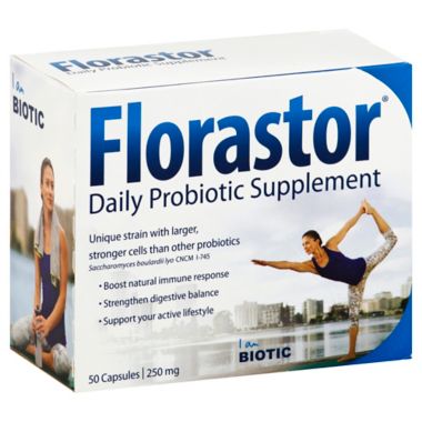 Florastor&reg; 50-Count Daily Probiotic Supplement Capsules. View a larger version of this product image.