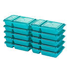 Alternate image 2 for GoodCook Meal Prep 2-Compartment Food Storage Containers (10-Pack) in Blue