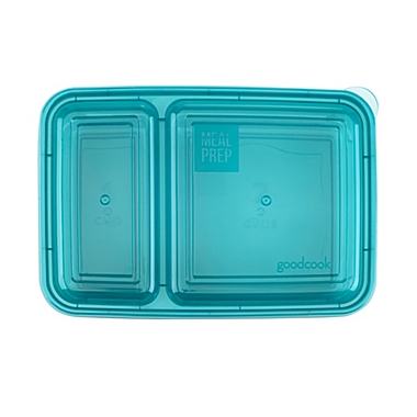 GoodCook Meal Prep 2-Compartment Food Storage Containers (10-Pack) in Blue. View a larger version of this product image.