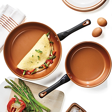 Farberware&reg; Glide&trade; Nonstick Copper Ceramic Cookware Collection. View a larger version of this product image.