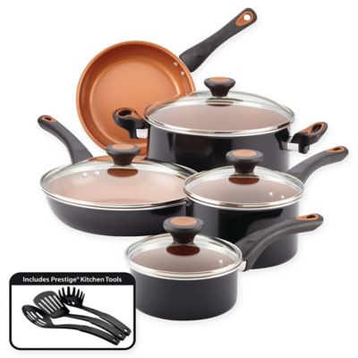 Farberware&reg; Glide&trade; Nonstick Copper Ceramic 12-Piece Cookware Set