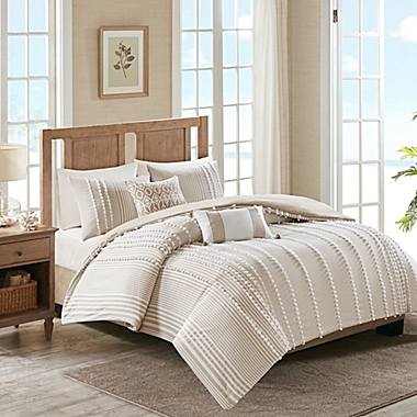 Harbor House&reg; Anslee 3-Piece Reversible King Duvet Cover Set in Taupe. View a larger version of this product image.