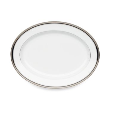 Noritake&reg; Austin Platinum 14-Inch Oval Platter. View a larger version of this product image.
