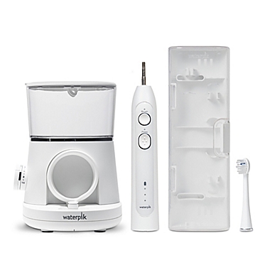 Waterpik&reg; Sonic-Fusion Flossing Toothbrush in White. View a larger version of this product image.