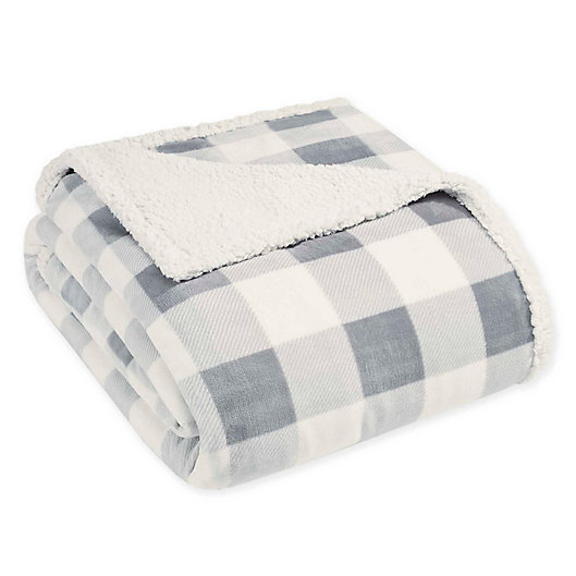 Alternate image 1 for Eddie Bauer® Ultra Soft Plush Fleece Reversible Blanket