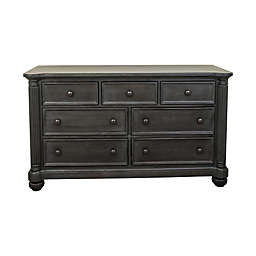 Kingsley Charleston 7-Drawer Double Dresser in Weathered Woodland