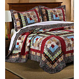 Greenland Home Fashions Colorado Lodge 3-Piece Reversible King Quilt Set in Natural