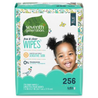 Seventh Generation&trade; Free and Clear 256-Count Baby Wipes. View a larger version of this product image.