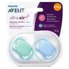 Alternate image 3 for Philips Avent 6 - 18M Ultra Air Pacifier in Blue/Green