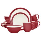 Noritake&reg; Colorwave Curve 16-Piece Dinnerware Set in Raspberry