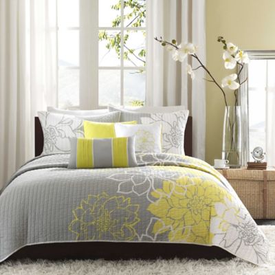 Madison Park Lola 6-Piece Quilted Coverlet Set