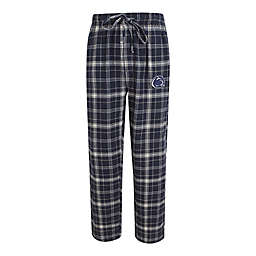 Penn State Men's Flannel Plaid Pajama Pant with Left Leg Team Logo