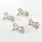 Alternate image 1 for Saro Lifestyle Ginko Napkin Rings (Set of 4)