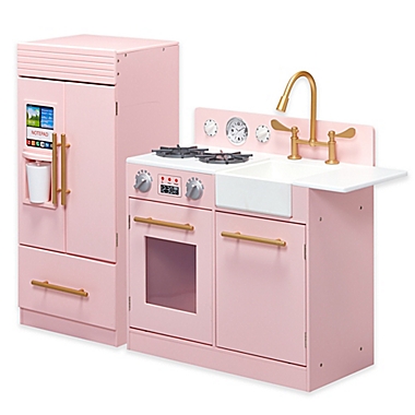 Teamson Kids Little Chef Chelsea Modern Play Kitchen in Pink. View a larger version of this product image.