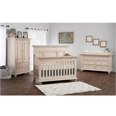 Richmond 4 In 1 Crib By Oxford Baby, Oxford Baby Richmond 7 Drawer Double Dresser In Brushed Grey