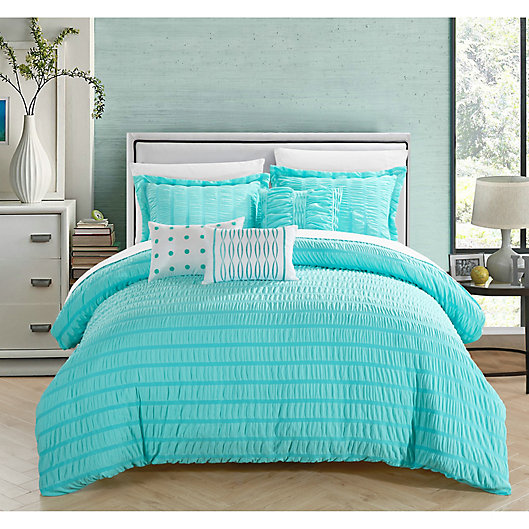 Alternate image 1 for Dazza 6-Piece Queen Comforter Set in Blue
