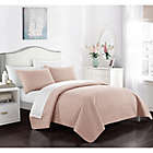 Alternate image 1 for Chic Home Gideon King Quilt Set in Coral