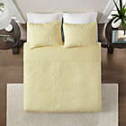Alternate image 2 for Madison Park Quebec 3-Piece Reversible Full/Queen Coverlet Set in Yellow