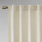 Alternate image 1 for 510 Design Colt Velvet 63-Inch Rod Pocket Room Darkening  Curtain Panel in Ivory (Set of 2)