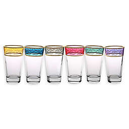 Classic Touch Glim Assorted Tumblers (Set of 6)