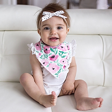 Copper Pearl&trade; Bloom 4-Pack Bandana Bibs. View a larger version of this product image.