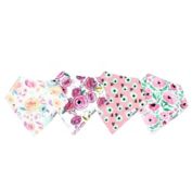 Copper Pearl&trade; Bloom 4-Pack Bandana Bibs