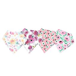 Copper Pearl™ Bloom 4-Pack Bandana Bibs