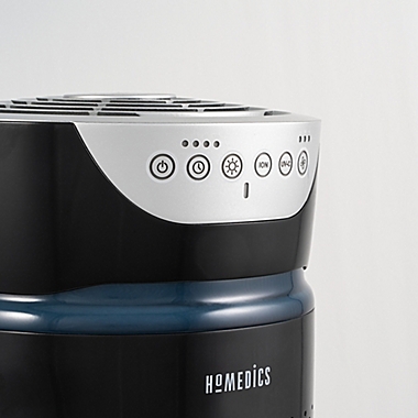 Homedics&reg; TotalClean&trade; 5-in-1 Tower HEPA Air Purifier in Black. View a larger version of this product image.