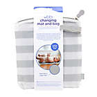 Alternate image 1 for Ubbi&reg; On the Go Diaper Changing Mat and Storage Bag in Grey