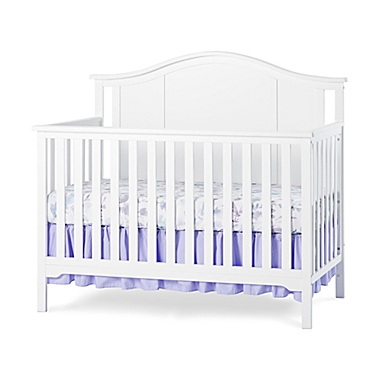 Child Craft&trade; Forever Eclectic&trade; Cottage Arch Top 4-in-1 Convertible Crib in Matte White. View a larger version of this product image.