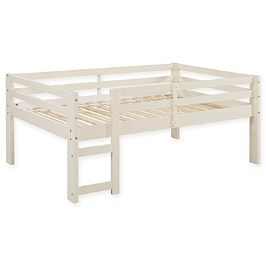 Forest Gate Twin Low Loft Bed in White. View a larger version of this product image.