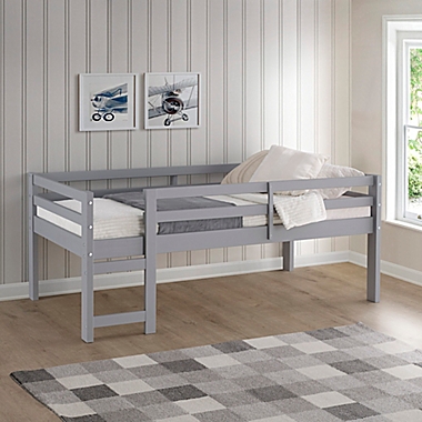 Forest Gate Twin Low Loft Bed in Grey. View a larger version of this product image.