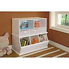 Alternate image 7 for Badger Basket Three Bin Stackable Storage Cubby in White