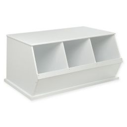 Badger Basket Three Bin Stackable Storage Cubby