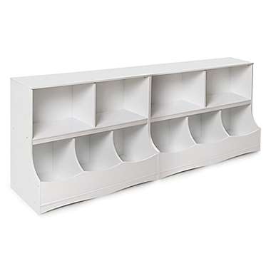 Badger Basket 5-Compartment Cubby in White. View a larger version of this product image.